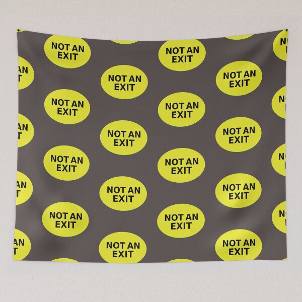Item preview, NOT AN EXIT sign designed and sold by lobodelnoir.