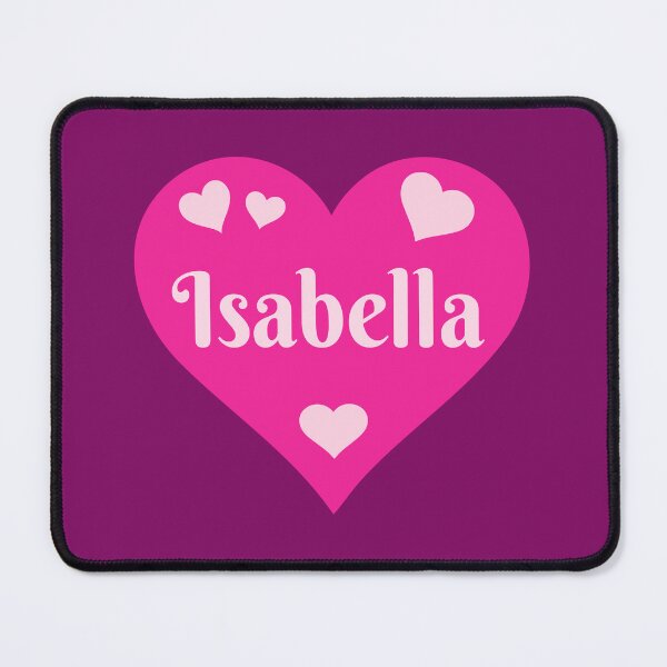 Item preview, Isabella Name Pink Heart designed and sold by Jeallan Designs.