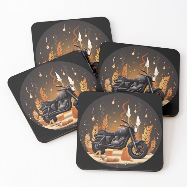 Item preview, "Candlelit Ride: The Magic of Two Wheels" designed and sold by Anastasiia Yurevych.