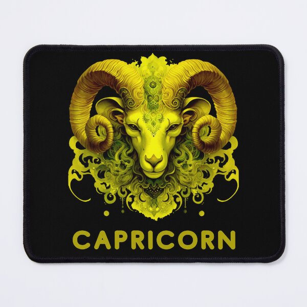 Item preview, Capricorn Zodiac- Florecent Retro Cap zodiac sign from Zodiac Chart designed and sold by CosmicNook1.