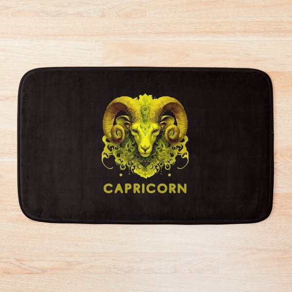 Item preview, Capricorn Zodiac-  Florecent Retro  Cap  zodiac sign from Zodiac Chart designed and sold by CosmicNook1.