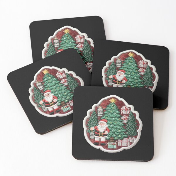 Item preview,  Christmas Designs - Colorful Santa Clauses -  Embroidery Style designed and sold by Master-Print.