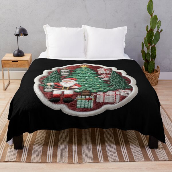 Item preview, Christmas Designs - Colorful Santa Clauses - Embroidery Style designed and sold by Master-Print.