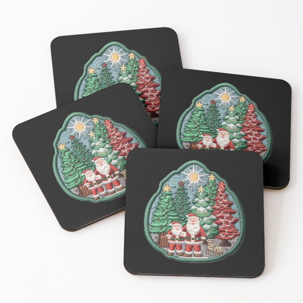 Item preview, Christmas Designs - Colorful Santa Clauses -  Embroidery Style designed and sold by Master-Print.