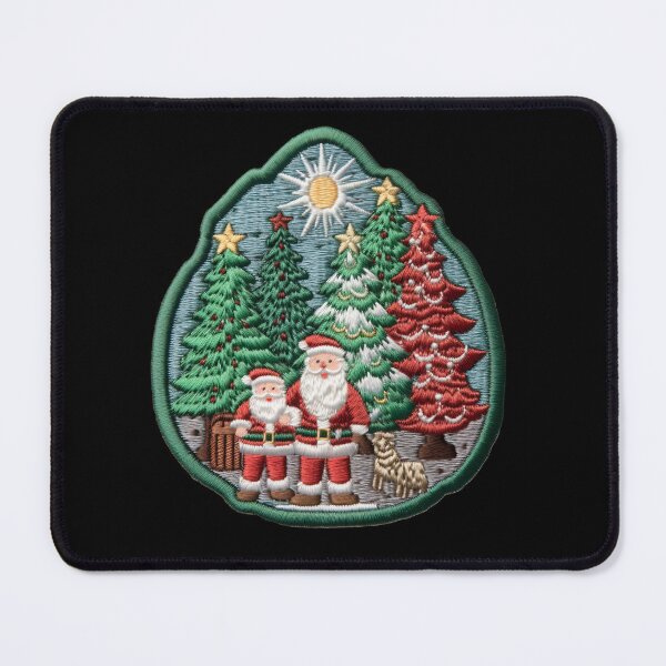 Item preview, Christmas Designs - Colorful Santa Clauses - Embroidery Style designed and sold by Master-Print.