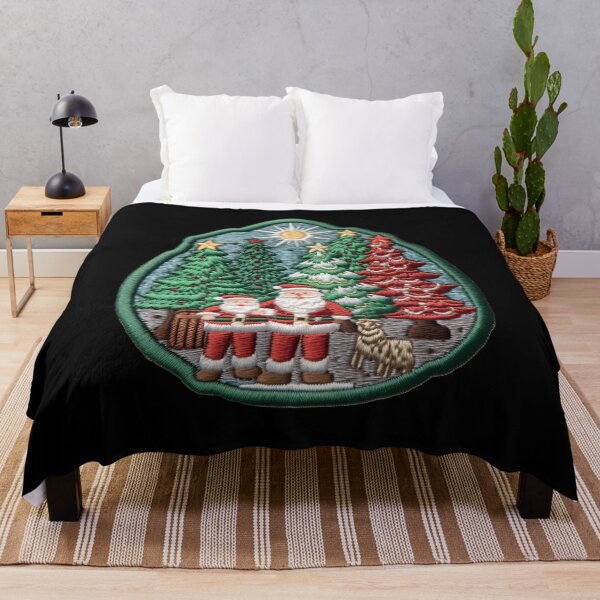Item preview, Christmas Designs - Colorful Santa Clauses - Embroidery Style designed and sold by Master-Print.