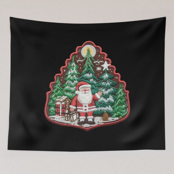 Item preview, Christmas Designs - Colorful Santa Clauses -  Embroidery Style designed and sold by Master-Print.