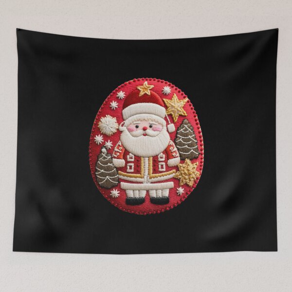 Item preview, Christmas Designs - Colorful Santa Clauses -  Embroidery Style designed and sold by Master-Print.