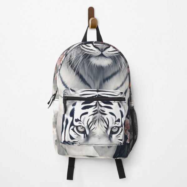 Item preview, Stunning white tiger in japanese style print designed and sold by dcrc.