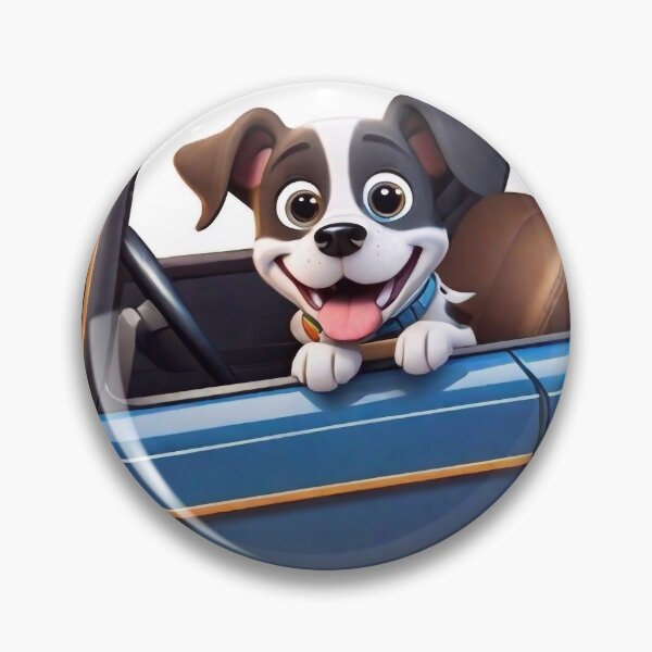 Item preview, Cartoon dog driving a car designed and sold by m-y-A-I-A-R-T-.