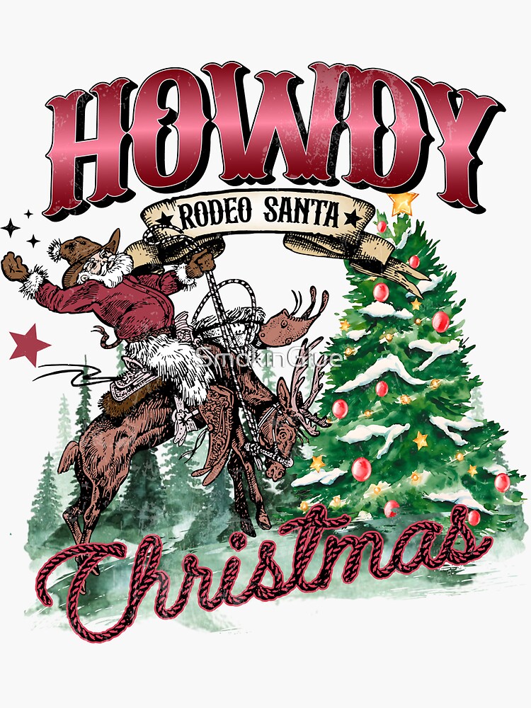 Howdy Santa Decal