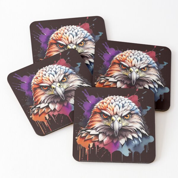 Item preview, Powerful Colorful Hawk Face designed and sold by vuslatmedia.