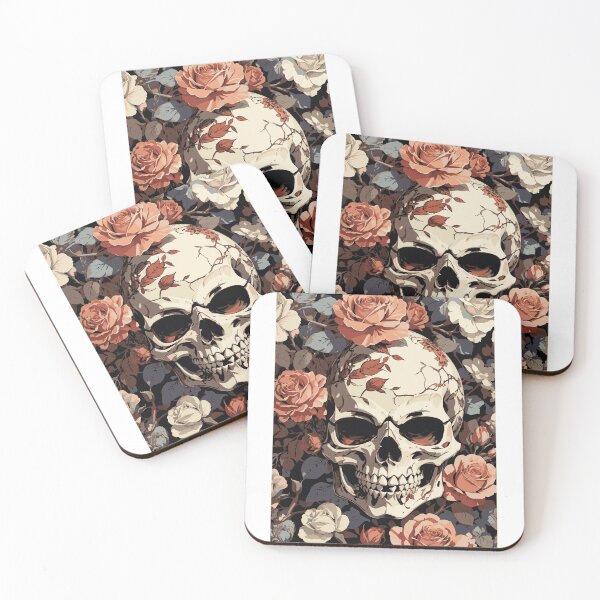 Item preview, Skull and rose designed and sold by artistua.