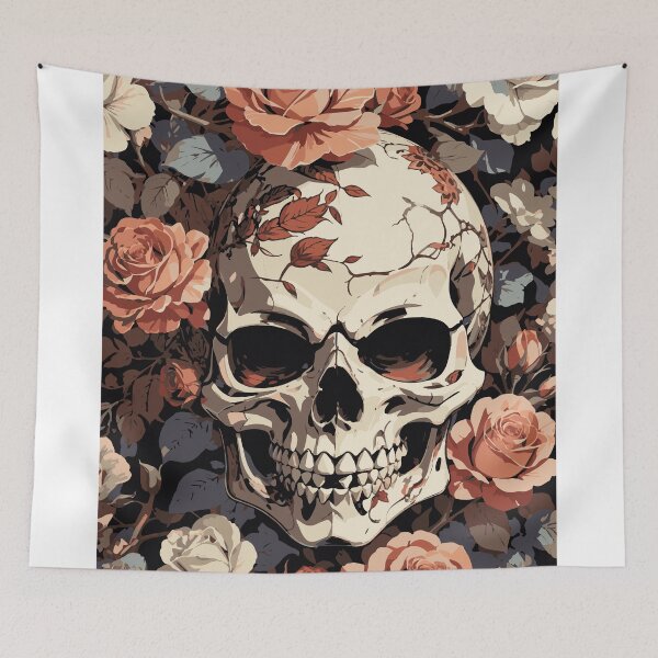 Item preview, Skull and rose designed and sold by artistua.