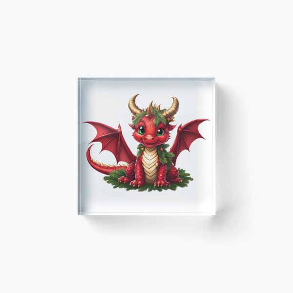 Item preview, Cute Christmas Tree Dragon designed and sold by Everything Dragon Shop.