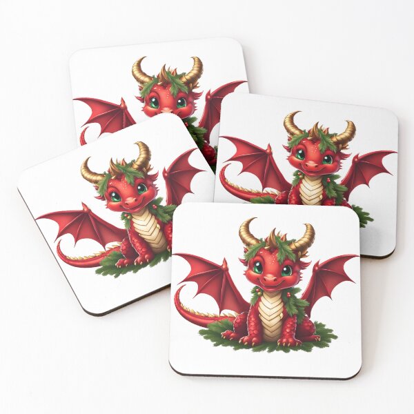 Item preview, Cute Christmas Tree Dragon designed and sold by Everything Dragon Shop.