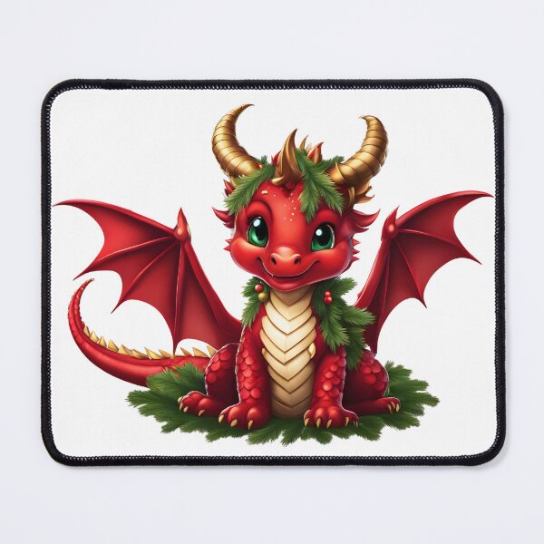 Item preview, Cute Christmas Tree Dragon designed and sold by Everything Dragon Shop.