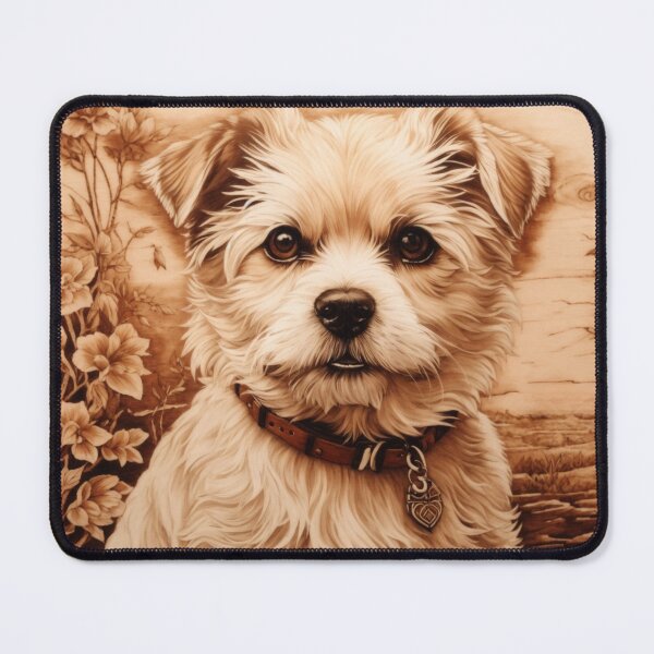 Item preview, Maltese: The Graceful Delight of Wood (Pyro Pets Art - 114) designed and sold by pyropetsart.