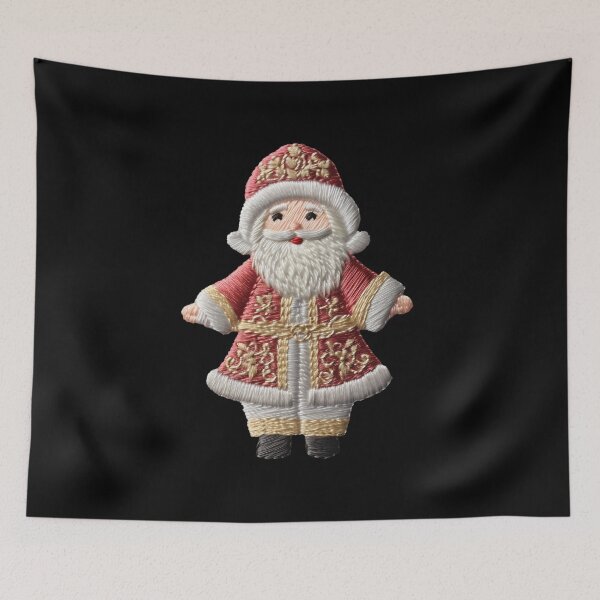 Item preview, Christmas Designs - Colorful Santa Clauses - Stripe Style designed and sold by Master-Print.