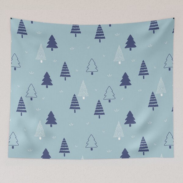 Item preview, Blue Pine Tree Pattern designed and sold by Megs Lang.