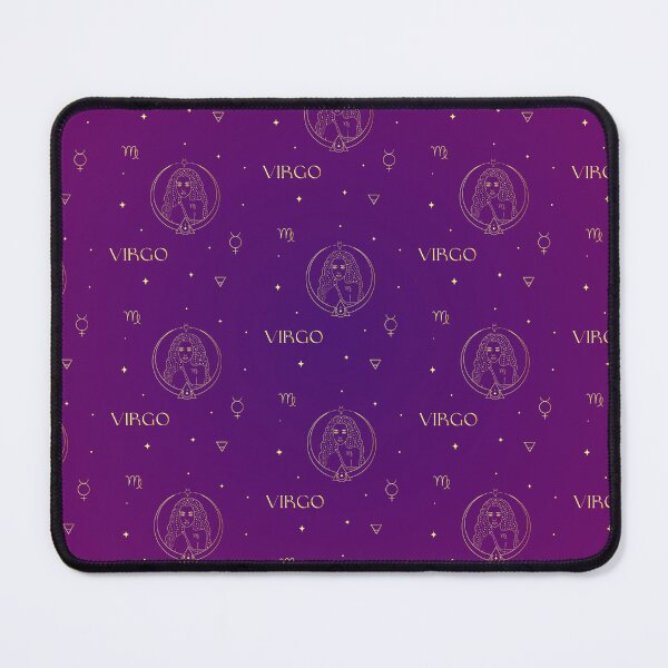 Item preview, Virgo Zodiac Pattern in delicate Gold and Voilet/purple background designed and sold by CosmicNook1.
