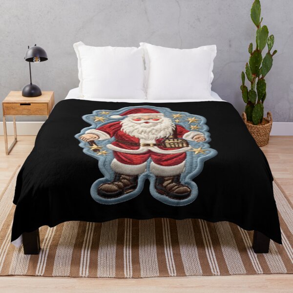 Item preview, Christmas Designs - Colorful Santa Clauses - Stripe Style designed and sold by Master-Print.