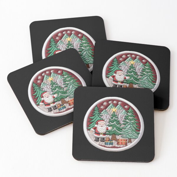 Item preview, Christmas Designs - Colorful Santa Clauses - Stripe Style designed and sold by Master-Print.