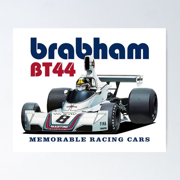 Martini Brabham BT44B Poster - Carlos Reutemann – The RACER Store