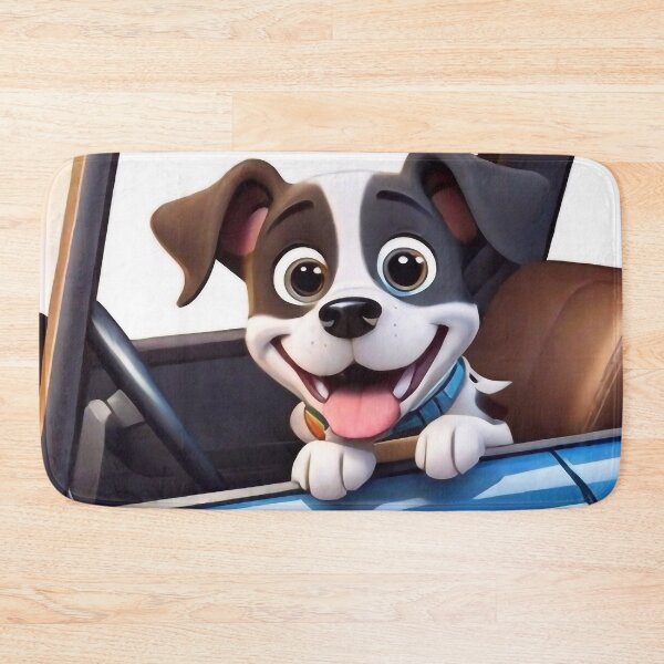 Item preview, Cartoon dog driving a car designed and sold by m-y-A-I-A-R-T-.