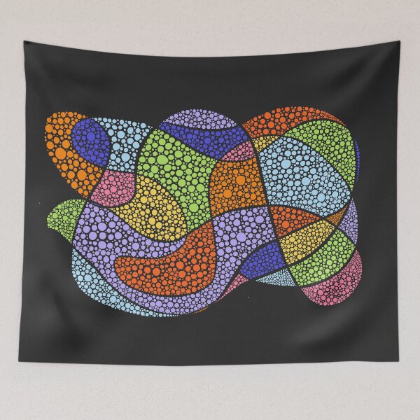 Item preview, Multicoloured, pastel, dots, abstract art designed and sold by Tickled Spink Studios.