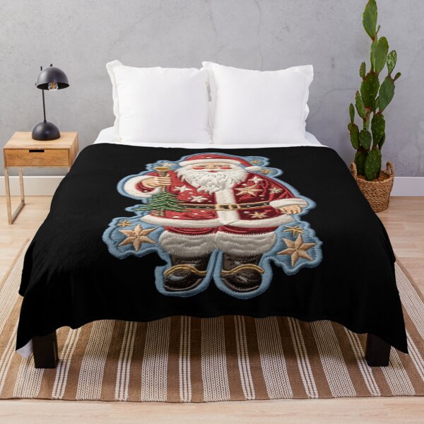 Item preview, Christmas Designs - Colorful Santa Clauses - Stripe Style designed and sold by Master-Print.