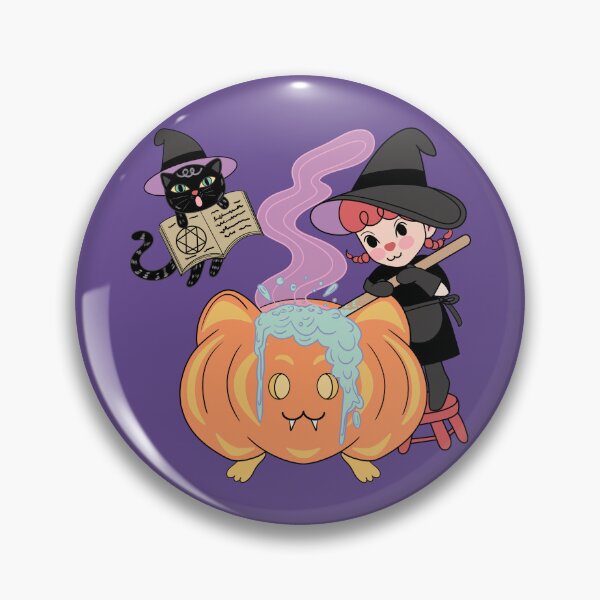 Item preview, A witch is making potions  designed and sold by Marita Puttamart.