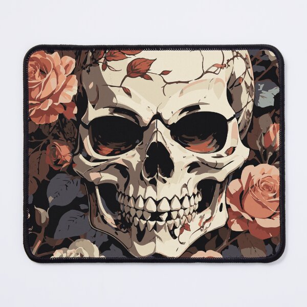 Item preview, Skull and roses designed and sold by artistua.