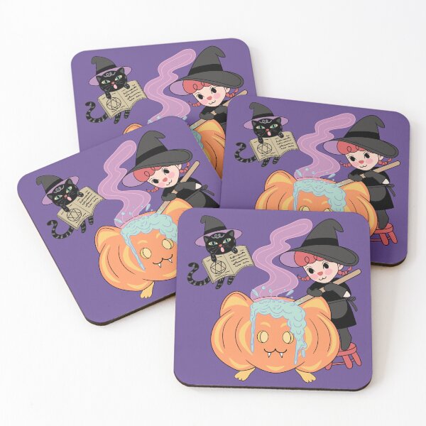 Item preview, A witch is making potions  designed and sold by Marita Puttamart.