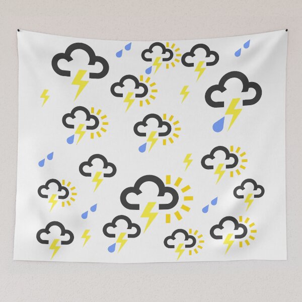 Item preview, Lightning weather forecast design designed and sold by GetItGiftIt.