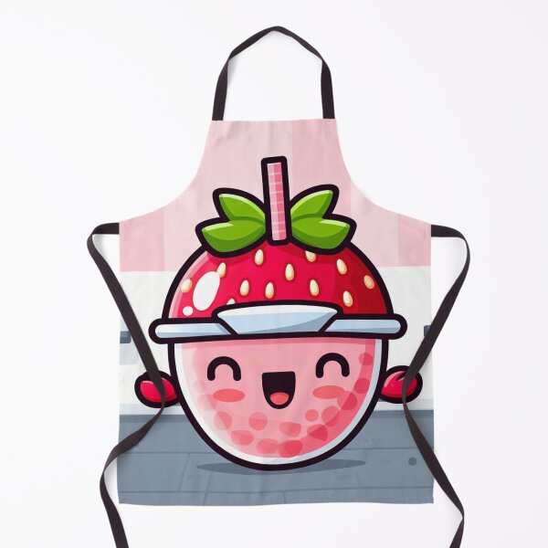 Item preview, pink strawberry bubble tea designed and sold by SaraDatCool.