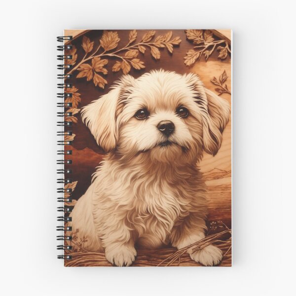 Item preview, Maltese: The Graceful Delight of Wood (Pyro Pets Art - 118) designed and sold by pyropetsart.