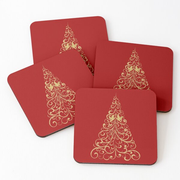 Item preview, Elegant Golden Merry Christmas Tree designed and sold by LionessLove.