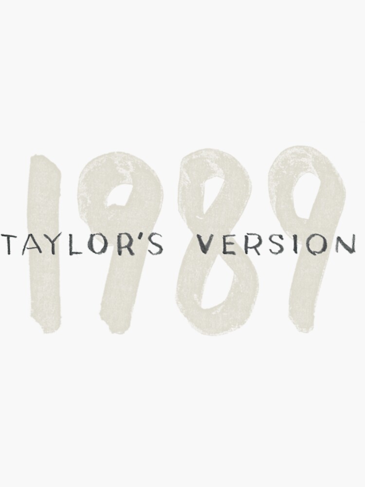 Taylor Swift 1989 Taylor's Version Sticker for Sale by