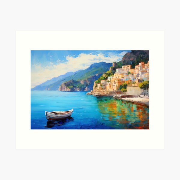 Item preview, Amalfi Coast, Italian Panorama designed and sold by AM FineArtPrints.