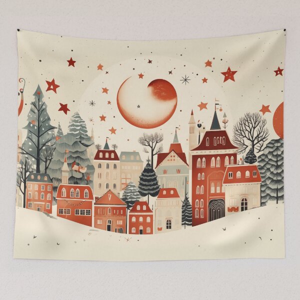 Item preview, Christmas Landscape Abstract Bright designed and sold by PanoramaMedien.