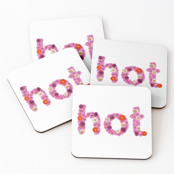 Item preview, Colorful Flowers Arranged to Spell “hot" designed and sold by CJansuebsri.