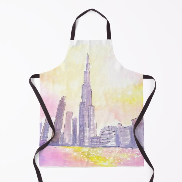 Item preview, Burj Khalifa Dubai Impressions during Sunset with Skyscrapers designed and sold by artshop77.