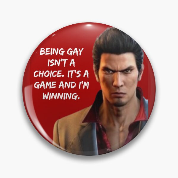 Item preview, Kiryu knows being gay isn’t a choice. designed and sold by MKCreationss.