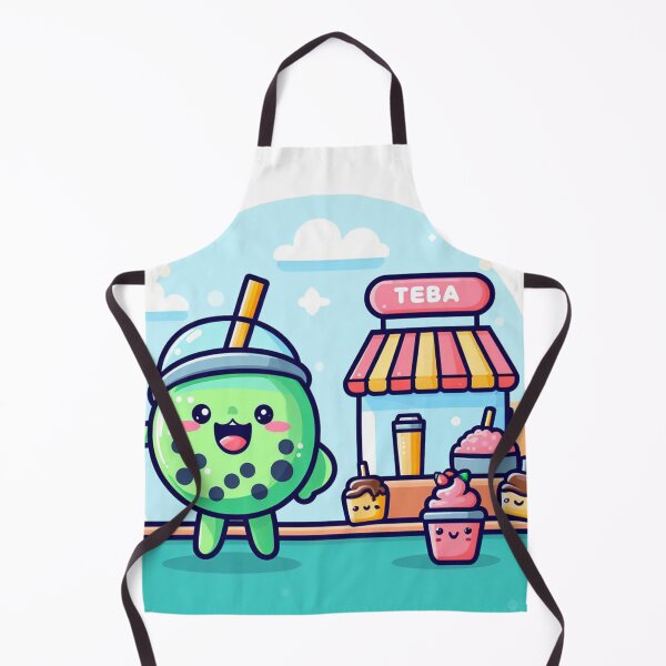 Item preview, Adorable kawaii bubble tea and cupcake shop designed and sold by SaraDatCool.