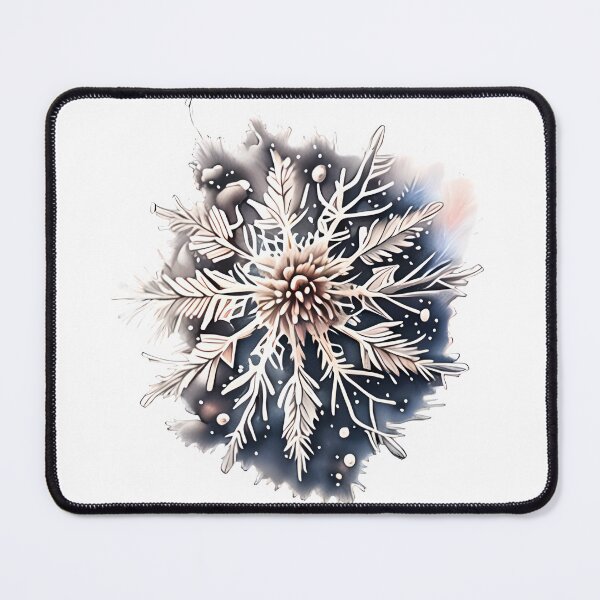 Item preview, Watercolor floral snowflake designed and sold by EdeniaArtStudio.