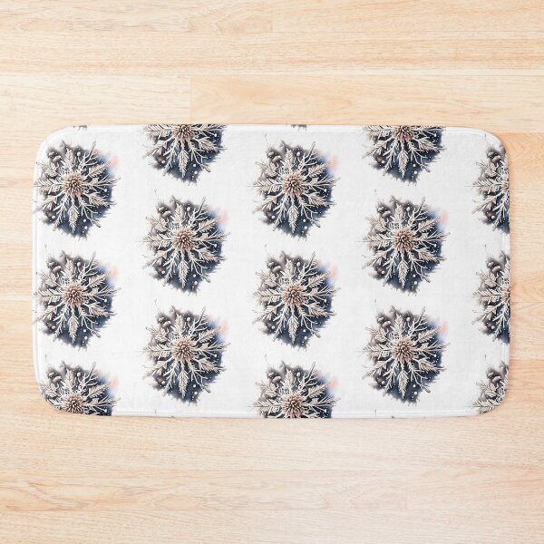 Item preview, Watercolor floral snowflake designed and sold by EdeniaArtStudio.