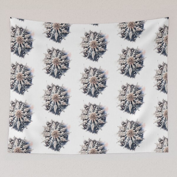 Item preview, Watercolor floral snowflake designed and sold by EdeniaArtStudio.