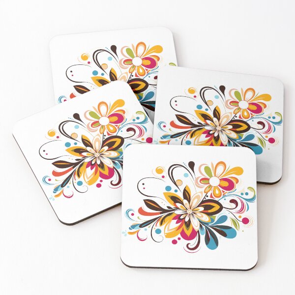 Item preview, colorful floral art work designed and sold by mjkunnil.