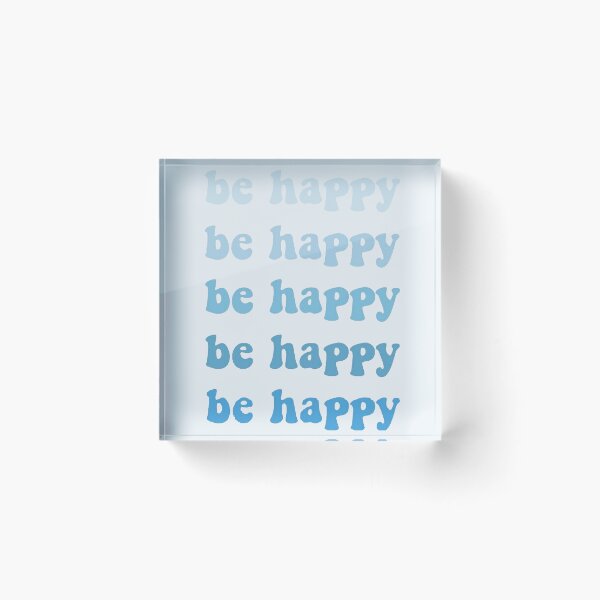 Item preview, Be Happy Preppy Text blue designed and sold by Evie H.